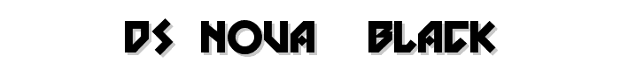 DS Nova  Black font